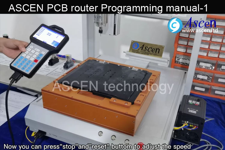 High speed PCB depaneling router programming manual 1